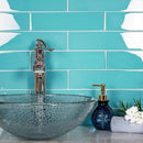 Sky Blue 3x12 Glossy Subway Glass Tile (20 pack, 5 sq ft/case)