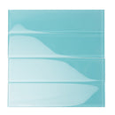 Sky Blue 3x12 Glossy Subway Glass Tile (20 pack, 5 sq ft/case) - Sample