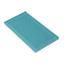 Sky Blue 3x6 Glossy Subway Glass Tile (40 pack, 5 sq ft/case) - Sample