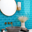 Sapphire Blue 3x6 Glossy Subway Glass Tile (40 pack, 5 sq ft/case)