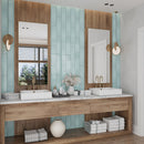 Blizzard Blue 4x16 Glossy Subway Glass Tile (12 pack, 5.33 sq ft/case)