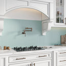 Blizzard Blue 12x12 Matte Square Glass Mosaic Tile (10 pack, 9.67 sq ft/case) by Apollo Tile