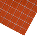 Orange 12x12 Glossy Square Glass Mosaic Tile (10 pack, 9.67 sq ft/case) - Sample