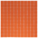 Orange 12x12 Matte Square Glass Mosaic Tile (10 pack, 9.67 sq ft/case) - Sample