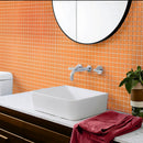 Orange 12x12 Matte Square Glass Mosaic Tile (10 pack, 9.67 sq ft/case)