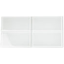 White 3x6 Glossy Subway Glass Tile (40 pack, 5 sq ft/case)