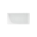 White 3x6 Glossy Subway Glass Tile (40 pack, 5 sq ft/case)