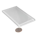 White 3x6 Glossy Subway Glass Tile (40 pack, 5 sq ft/case)