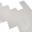 White 4x16 Glossy Subway Glass Tile (12 pack, 5.33 sq ft/case)