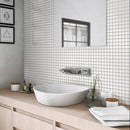 White 12x12 Matte Square Glass Mosaic Tile (10 pack, 9.67 sq ft/case)
