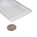 White 3x6 Matte Subway Glass Tile (40 pack, 5 sq ft/case)