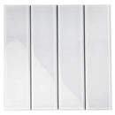 White 3x12 Glossy Subway Glass Tile (20 pack, 5 sq ft/case)