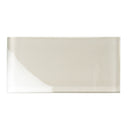 Lace White 3x6 Glossy Subway Glass Tile (40 pack, 5 sq ft/case) - Sample