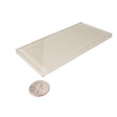 Lace White 3x6 Glossy Subway Glass Tile (40 pack, 5 sq ft/case) - Sample