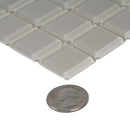 Warm Greige 12x12 Glossy Square Glass Mosaic Tile (10 pack, 9.67 sq ft/case)