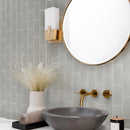 Warm Greige 3x6 Glossy Subway Glass Tile (40 pack, 5 sq ft/case)