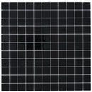 Black 12x12 Glossy Square Glass Mosaic Tile (10 pack, 9.67 sq ft/case) - Sample