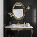 Black 12x12 Glossy Square Glass Mosaic Tile (10 pack, 9.67 sq ft/case)