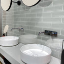 Gray 3x12 Glossy Subway Glass Tile (20 pack, 5 sq ft/case) - Sample