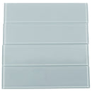 Gray 4x16 Subway Glossy Glass Tile (12 pack, 5.33 sq ft/case) - Sample