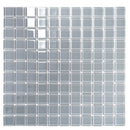Gray 12x12 Glossy Square Glass Mosaic Tile (10 pack, 9.67 sq ft/case)