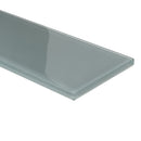 Gray 4x16 Glossy Subway Glass Tile (12 pack, 5.33 sq ft/case) - Sample