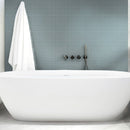 Stone Blue 12x12 Glossy Square Glass Mosaic Tile (10 pack, 9.67 sq ft/case) - Sample