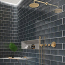 Coin Gray 3x6 Glossy Subway Glass Tile (40 pack, 5 sq ft/case) - Sample