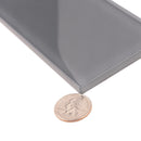 Coin Gray 3x6 Glossy Subway Glass Tile (40 pack, 5 sq ft/case)