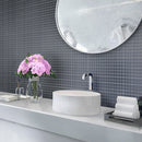 Coin Gray 12x12 Matte Square Glass Mosaic Tile (10 pack, 9.67 sq ft/case) - Sample