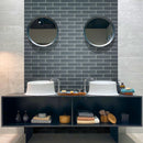 Coin Gray 3x12 Matte Subway Glass Tile (20 pack, 5 sq ft/case) - Sample