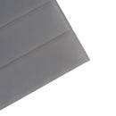 Coin Gray 3x12 Matte Subway Glass Tile (20 pack, 5 sq ft/case)
