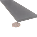 Coin Gray 3x12 Matte Subway Glass Tile (20 pack, 5 sq ft/case)