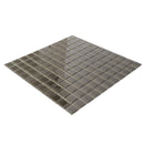 Ash Gray 12x12 Glossy Square Glass Mosaic Tile (10 pack, 9.67 sq ft/case) - Sample