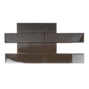 Ash Gray 3x12 Glossy Subway Glass Tile (20 pack, 5 sq ft/case) - Sample