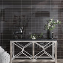 Ash Gray 4x16 Glossy Subway Glass Tile (12 pack, 5.33 sq ft/case)
