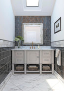Ash Gray 3x6 Glossy Subway Glass Tile (40 pack, 5 sq ft/case) - Sample