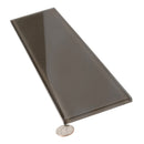 Ash Gray 4x16 Glossy Subway Glass Tile (12 pack, 5.33 sq ft/case)