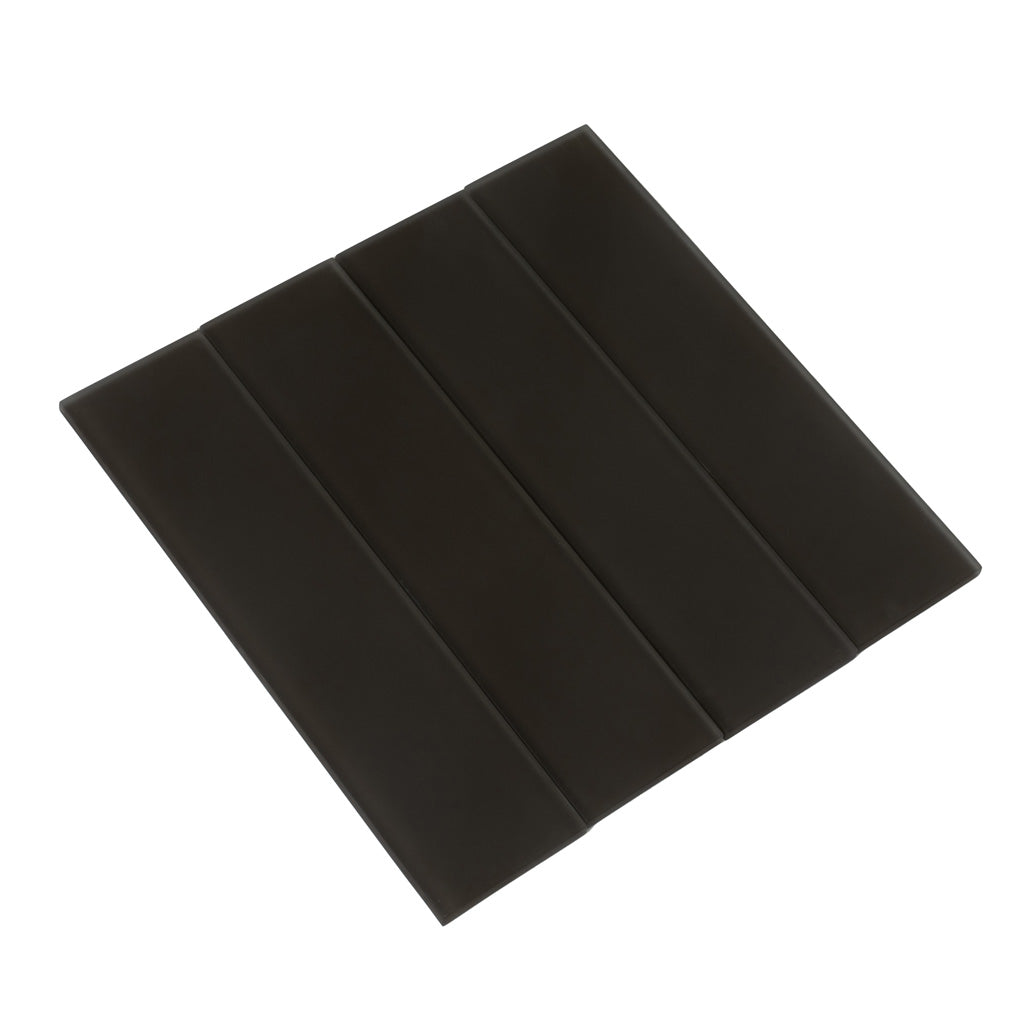 Ash Gray 3x12 Matte Subway Glass Tile (20 pack, 5 sq ft/case), photo 4 of 7