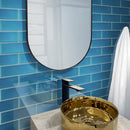 Cerulean Blue 3x12 Glossy Subway Glass Tile (20 pack, 5 sq ft/case)
