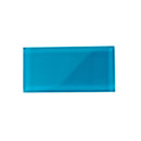 Cerulean Blue 3x6 Glossy Subway Glass Tile (40 pack, 5 sq ft/case)
