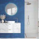 Cerulean Blue 12x12 Matte Square Glass Mosaic Tile (10 pack, 9.67 sq ft/case) by Apollo Tile