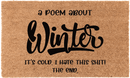 A poem about winter