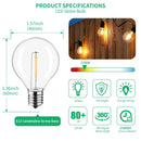 GobekUsa LED G40 E12 Bulbs for Outdoor Garden Decor