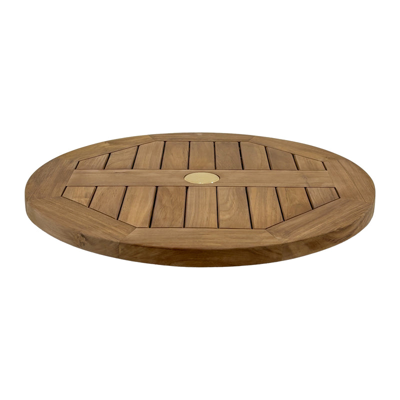 Natural Teak Lazy Susan - 24", photo 3 of 7