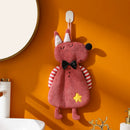 GobekUsa Kids Coral Velvet Hanging Hand Towel: Soft, Skin-Friendly Kitchen & Bathroom Towel