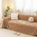 Luxury 3D Butterfly Jacquard Sofa Throw Blanket, Ultra-Soft Plush Fleece Couch Cover