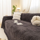 Luxury 3D Butterfly Jacquard Sofa Throw Blanket, Ultra-Soft Plush Fleece Couch Cover