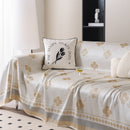 Cooling Four-Leaf Clover Hope Faith Love Luck Summer Comfy Ice Silk Furniture Throw Covers for Sofas