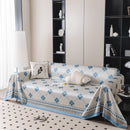 Cooling Four-Leaf Clover Hope Faith Love Luck Summer Comfy Ice Silk Furniture Throw Covers for Sofas
